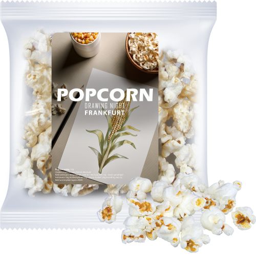 Popcorn salzig (vegan), ca. 10g, Express Maxi-XL-Tüte mit Etikett