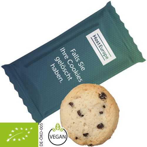 Bio Cookie Schoko-Orange (vegan), ca. 7g, Flowpack