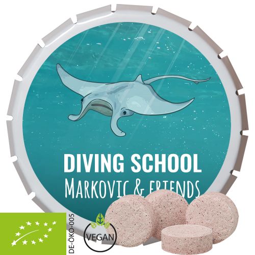 Bio Acerola-Kirsch Drops, ca. 20g, Klick-Klack Dose weiss