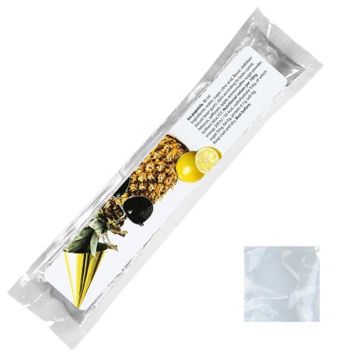 Wassereis Zitrone (weiss), 40 ml, Express Schlauchtüte mit Etikett