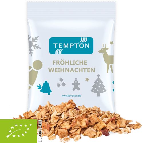 Bio Crunchy Weihnachtsmüsli Apfel-Zimt, ca. 60g, Maxi-Tüte