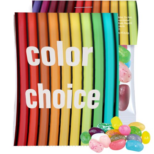 Jelly Beans süss-Mix, ca. 15g, Express Midi-Tüte mit Werbereiter