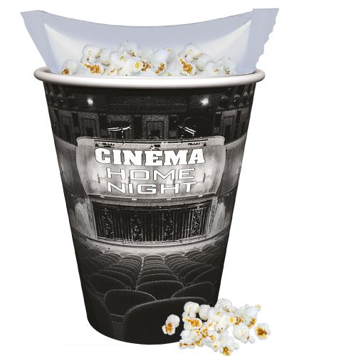 Popcorn süss (vegan), ca. 20g, Snackbecher Maxi mit Maxi Tüte