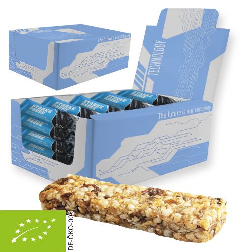 Müsliriegel Multikorn-Apfel (vegan), 25 Stück, ca. 625g, Displaybox Maxi