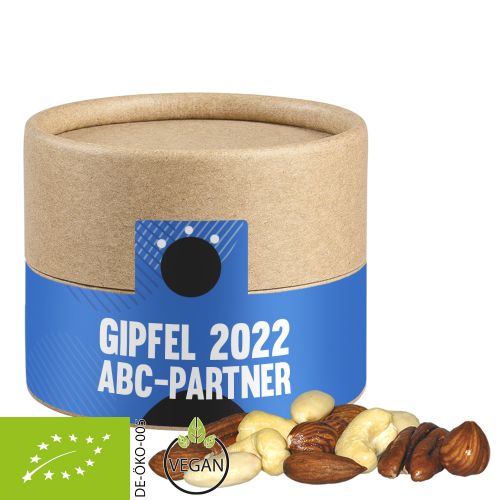 Bio NusskernMix, ca. 40g, Biologisch abbaubare Eco Pappdose Mini