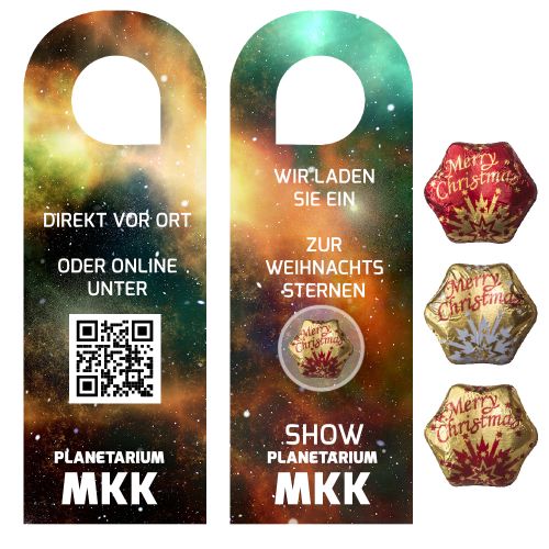 Schoko-Stern im Mix, ca. 7g, Türhänger