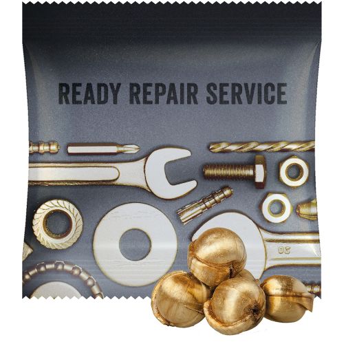 Goldnüsse Bonbons (vegan), ca. 17g, Midi-Tüte