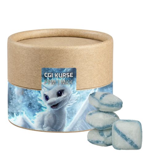 Frische Brise Bonbons, ca. 45g, Biologisch abbaubare Eco Pappdose Mini