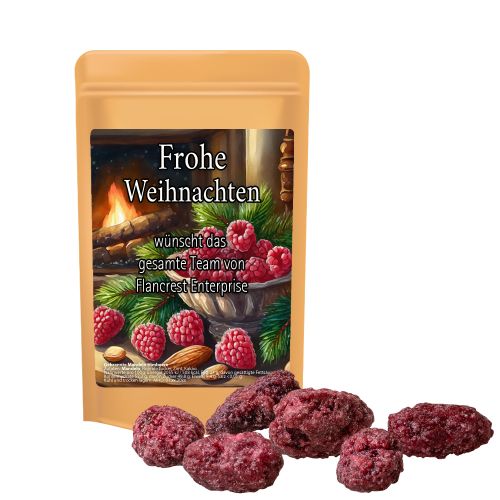 Gebrannte Mandeln Himbeere (vegan), ca. 30g, Standbeutel Mini