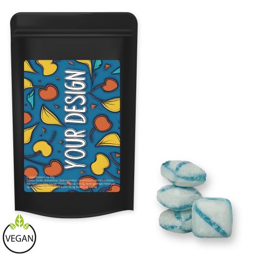 Frische Brise Bonbons (vegan), ca. 80g, Standbeutel Midi schwarz