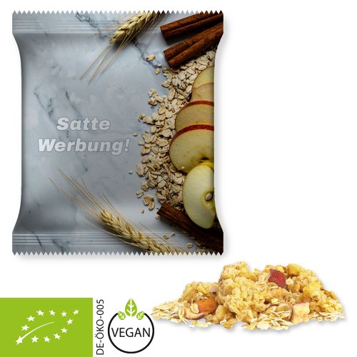Bio Porridge Apfel-Zimt (vegan), ca. 50g, Maxi-Tüte