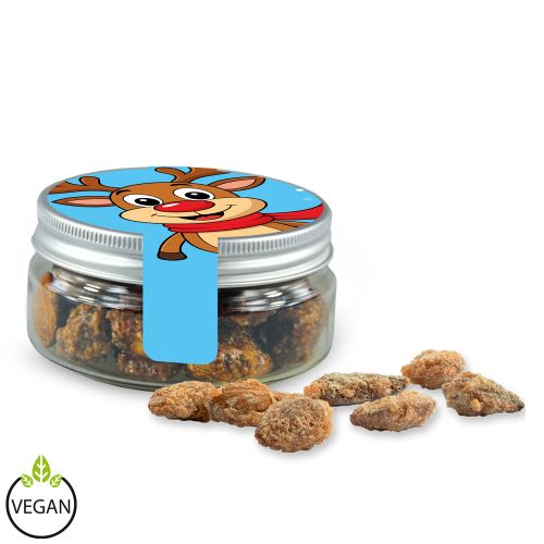 Feuergebrannte Mandeln ohne Zuckerzusatz (vegan), ca. 60g, Sweet Dose Mini