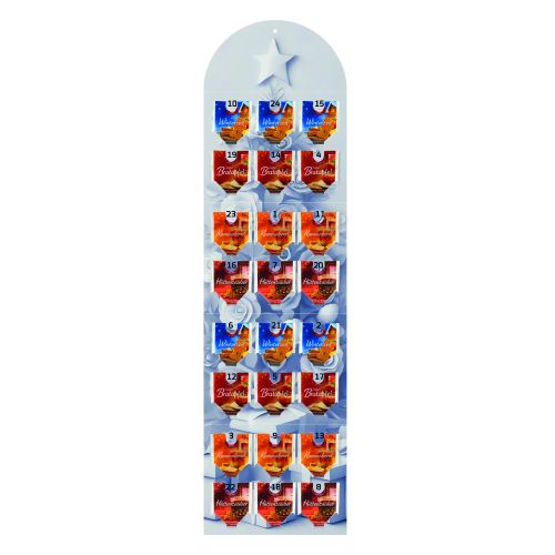 Tee Adventskalender, 24 Stück, 58g, Wand-Adventskalender